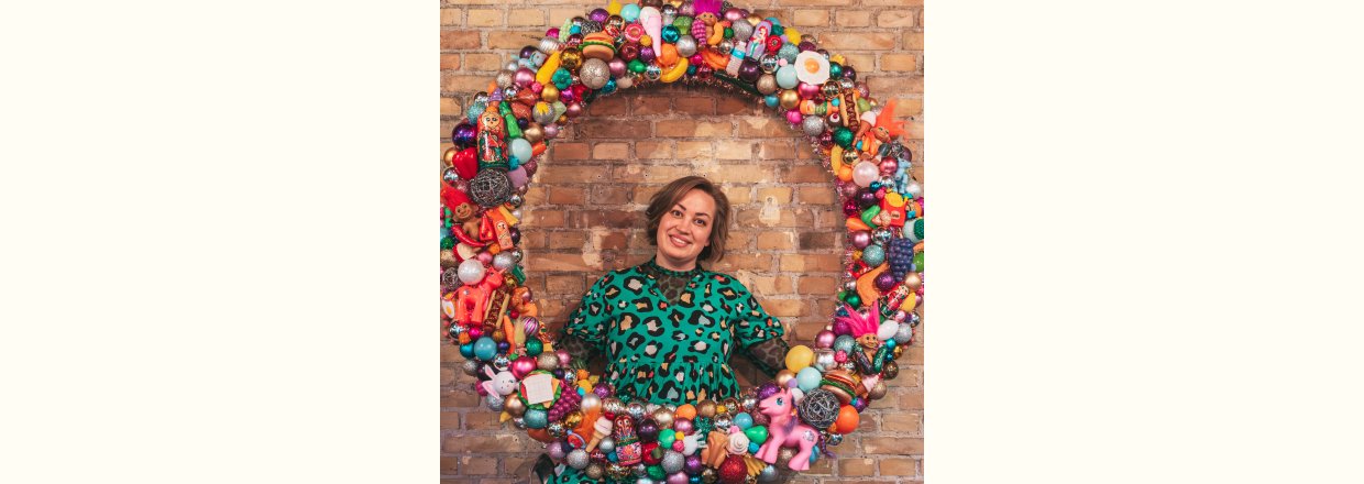 Mine kranse udstilles p� Storms pakhus i Odense