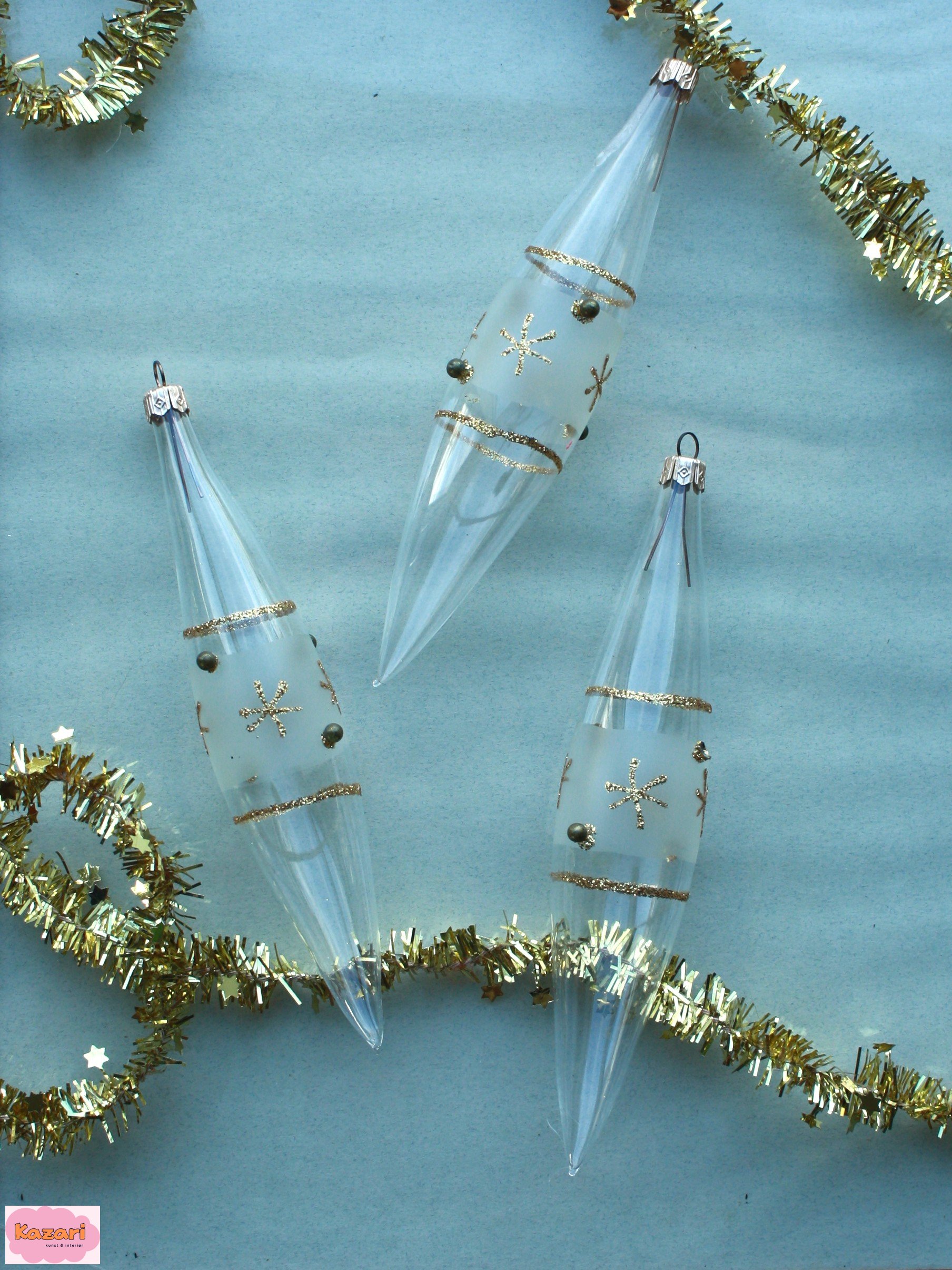 Aflange glaskugler med glimmer