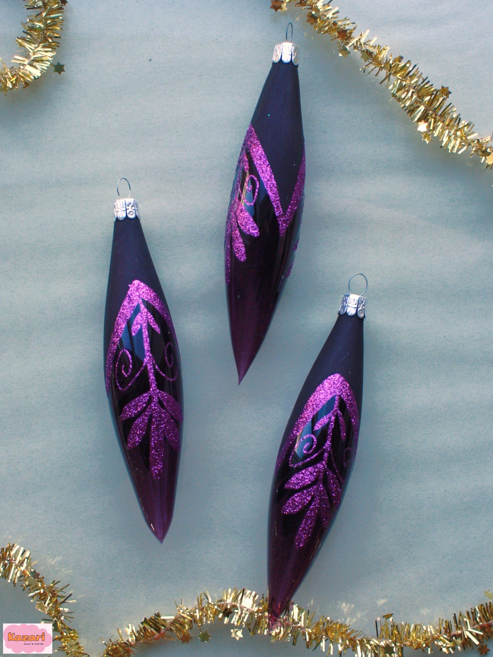 Aflange glaskugler med glimmer