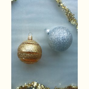 Glaskugler med glimmer