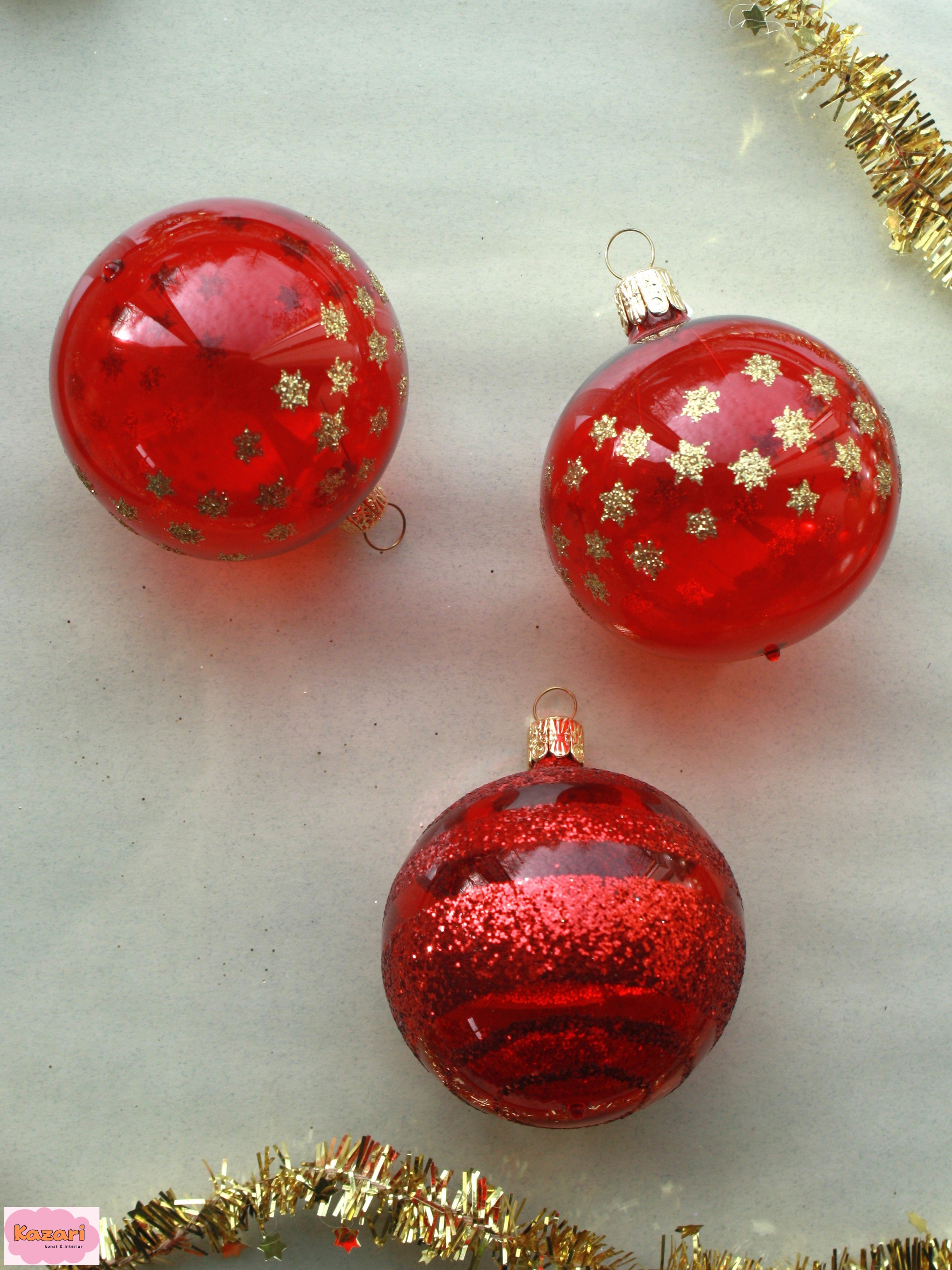 Glaskugler med glimmer