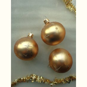 Glaskugle med glimmer stjerner