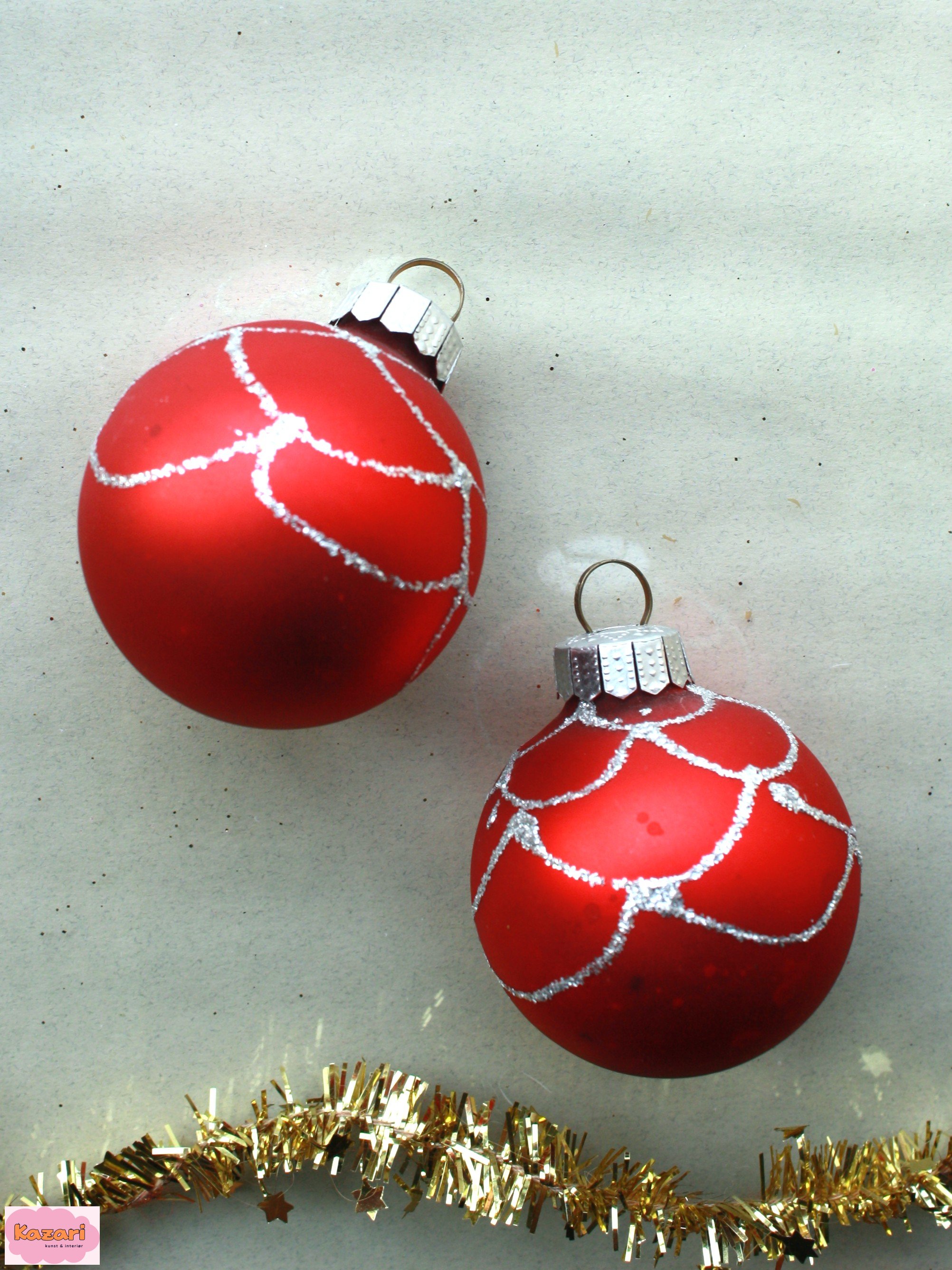 Glaskugler med Slvglimmer